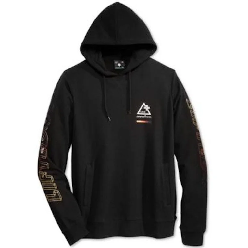 Lifted Research Group Mens Graphic-Print Hoodie Black - L