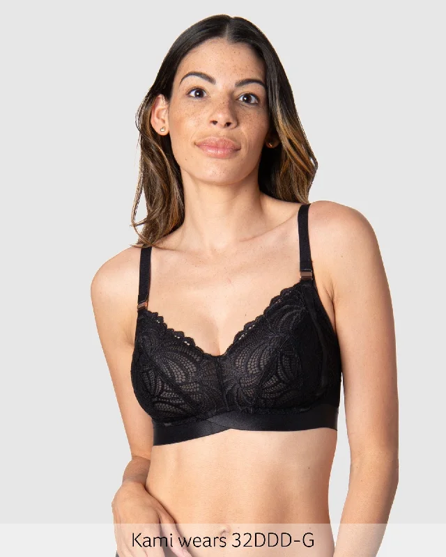Warrior Soft Cup Nursing Bra - Black